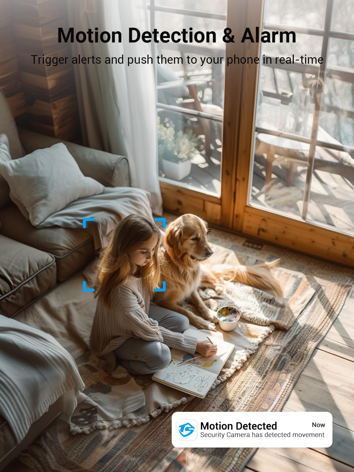 5G & 2.4G Indoor/Outdoor Security Camera for Home, Baby/Elder/Dog/Pet Camera with Phone App, WiFi Camera w/Spotlight Color Night Vision 2-Way Audio